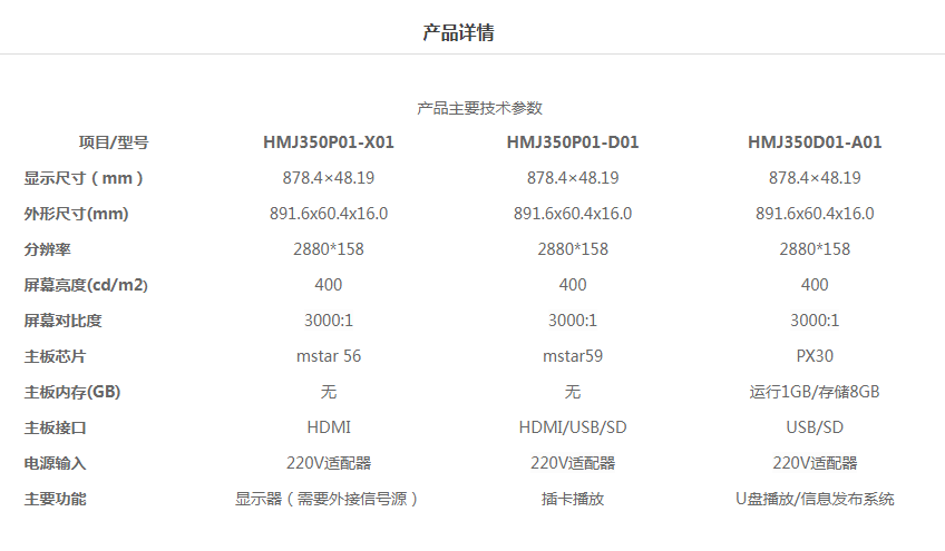 35寸智能货架长条液晶显示器(图1)